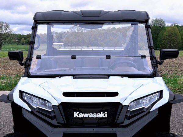 Kawasaki RIDGE Scratch Resistant Full Fold-Down Windshield - Image 4