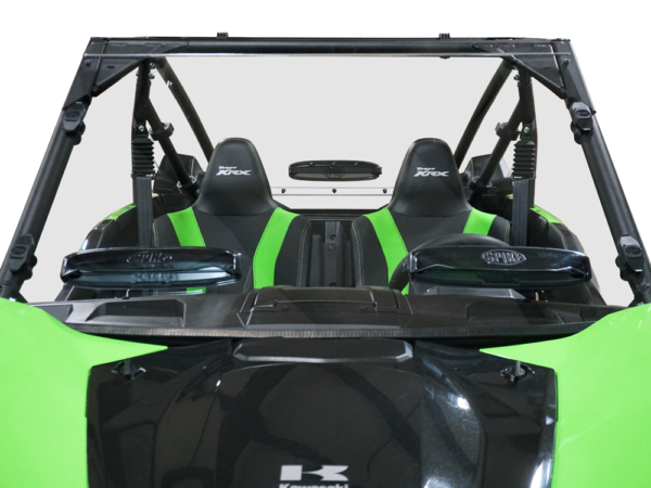 Kawasaki KRX Full Vented TRR Scratch Resistant Windshield - Image 4