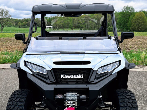Kawasaki RIDGE Scratch Resistant Full Fold-Down Windshield - Image 5