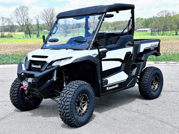 Kawasaki RIDGE Scratch Resistant Dual Vent Windshield - Image 5