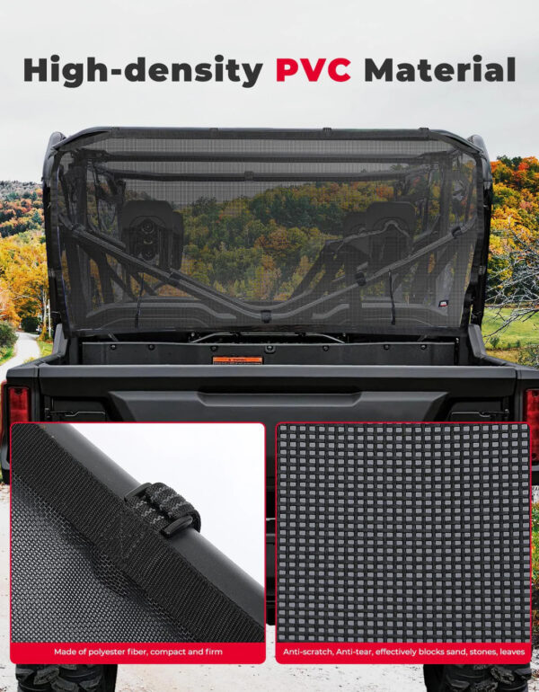 Honda Pioneer 1000-6 Soft Rear Window Net - Image 5