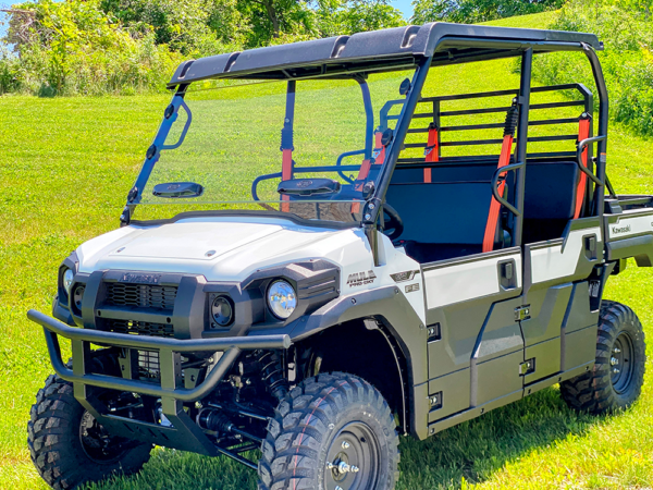 Kawasaki Mule Pro FX-FXT Dual Vent Scratch Resistant Windshield - Image 2