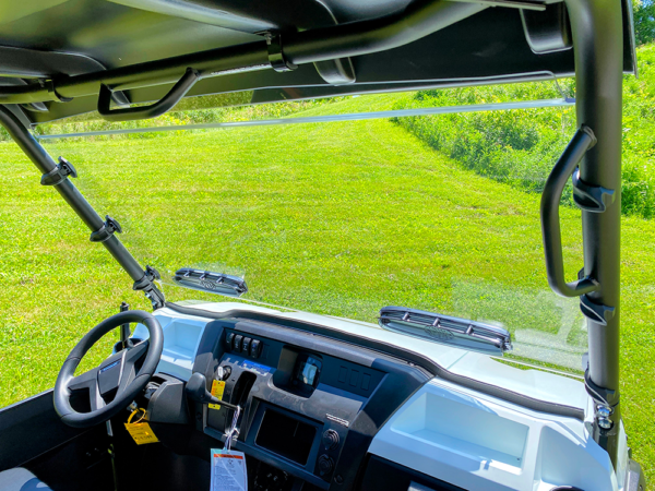 Kawasaki Mule Pro FX-FXT Dual Vent Scratch Resistant Windshield - Image 3