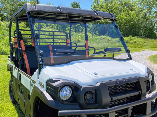 Kawasaki Mule Pro FX-FXT Dual Vent Scratch Resistant Windshield - Image 4