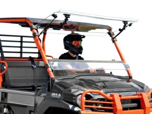 Kawasaki Mule Pro FXT Scratch Resistant Flip Windshield
