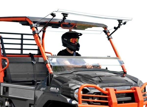 Kawasaki Mule Pro FXT Scratch Resistant Flip Windshield
