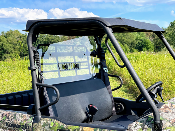 Kawasaki Mule Pro MX Clear Rear Vented Windshield