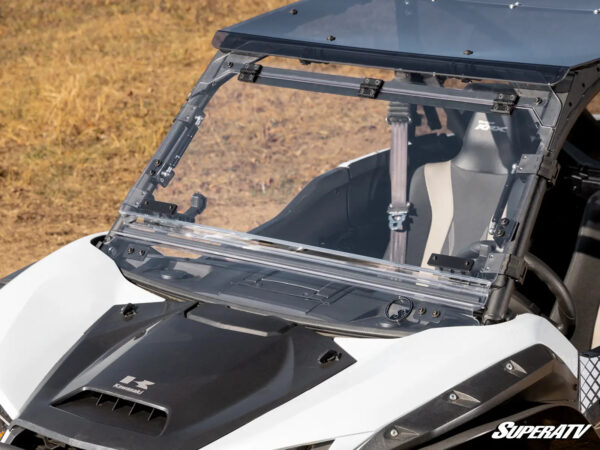Kawasaki KRX 1000 Scratch Resistant Flip Up Windshield - Image 3