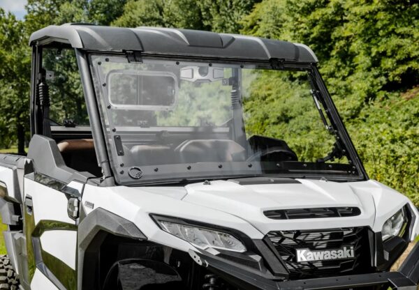 Kawasaki Ridge Scratch-Resistant Flip Windshield - Image 2