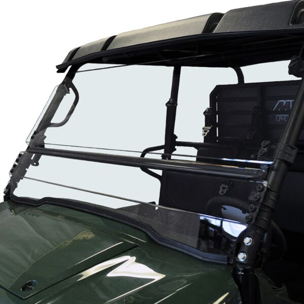Kawasaki Mule Pro FXT Full Tilting Scratch Resistant Windshield - Image 2