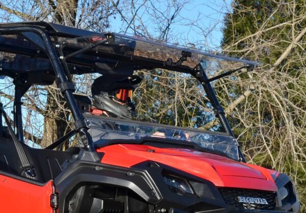 Honda Pioneer 1000 Scratch Resistant Flip Windshield - Image 2