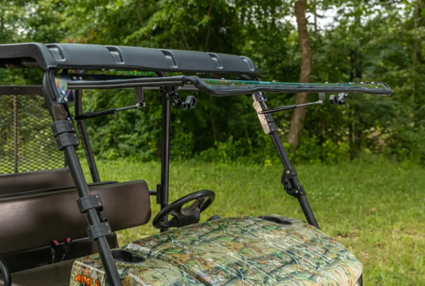 Kawasaki Mule 4000-4010 Scratch Resistant Flip Up Windshield - Image 2