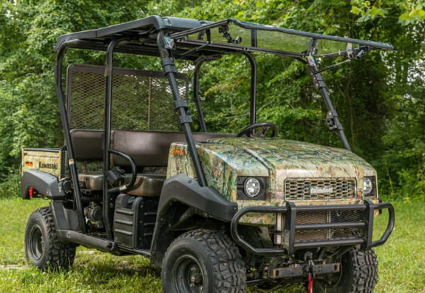 Kawasaki Mule 4000-4010 Scratch Resistant Flip Up Windshield - Image 3