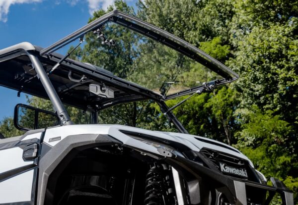 Kawasaki Ridge Scratch-Resistant Flip Windshield - Image 3