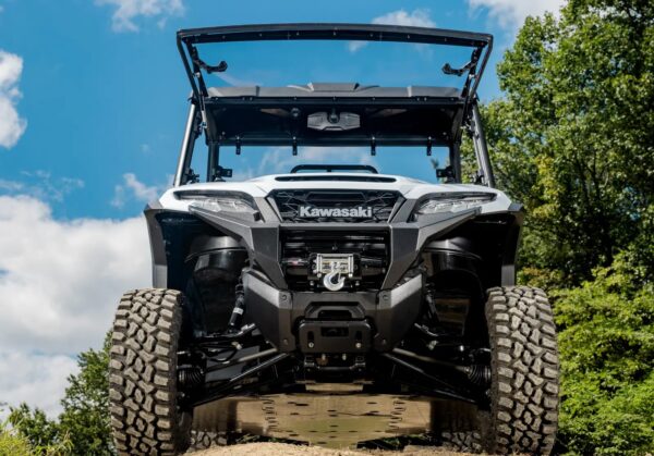 Kawasaki Ridge Scratch-Resistant Flip Windshield - Image 4