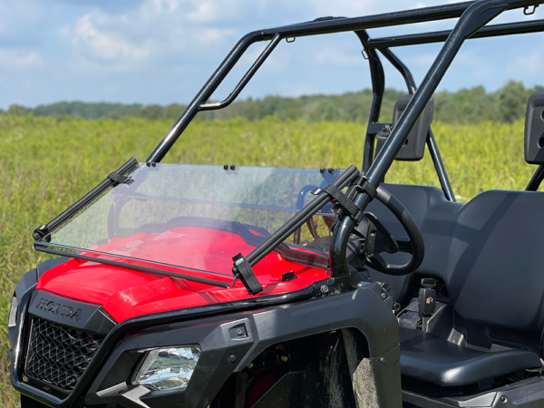 Honda Pioneer 500/520 Scratch Resistant Folding Windshield - Image 4