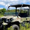 Kawasaki Mule Pro MX Scratch Resistant Half Windshield - Image 4
