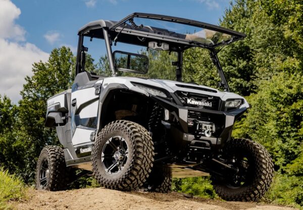 Kawasaki Ridge Scratch-Resistant Flip Windshield - Image 5