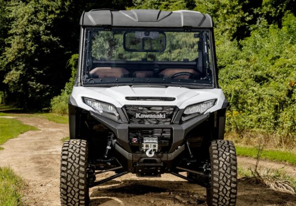 Kawasaki Ridge Scratch-Resistant Flip Windshield - Image 6