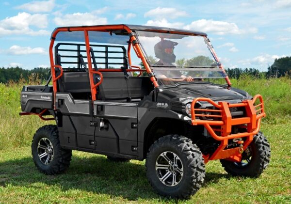 Kawasaki Mule Pro FXT Scratch Resistant Flip Windshield - Image 6