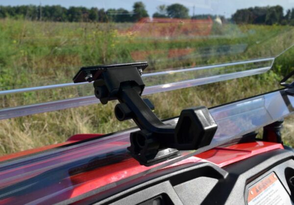 Honda Pioneer 520 Scratch Resistant Flip Up Windshield - Image 5