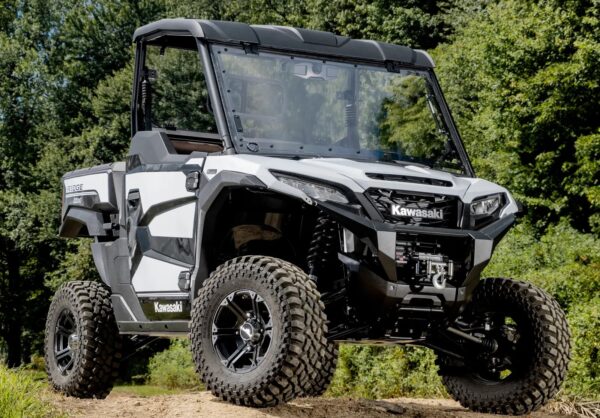 Kawasaki Ridge Scratch-Resistant Flip Windshield - Image 7