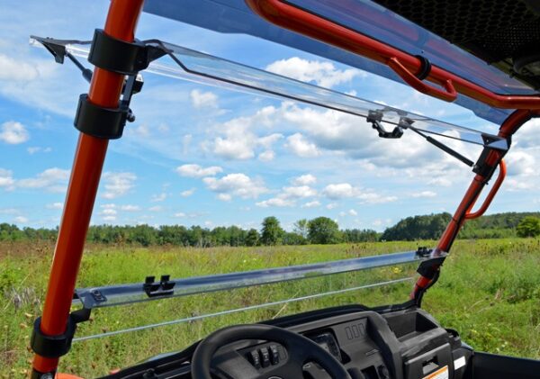Kawasaki Mule Pro FXT Scratch Resistant Flip Windshield - Image 7