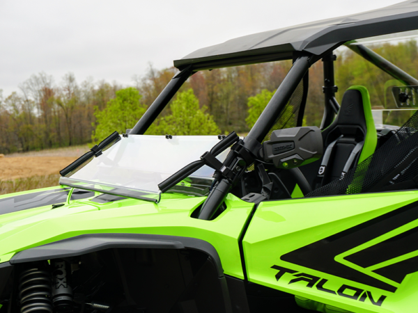 Honda Talon 1000 Scratch Resistant Folding Windshield - Image 2