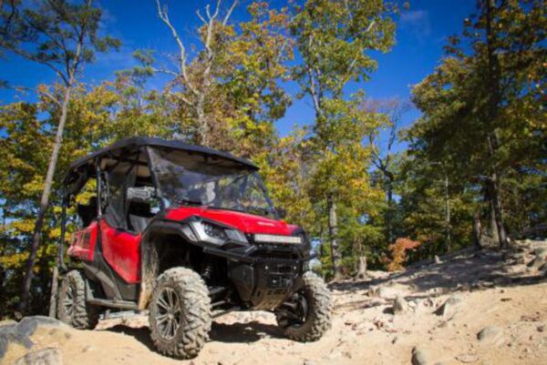 Versa-Vent Windshield for Honda Pioneer 1000 Scratch Resistant Polycarbonate - Image 2