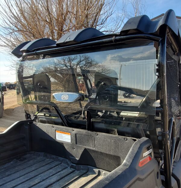Honda Pioneer 700 Tinted Vented Rear Windshield - Image 6
