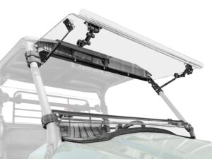 Kawasaki Mule Pro-MX Scratch Resistant Flip Up Windshield