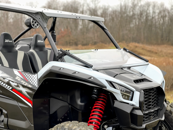 Kawasaki KRX 1000 Hard Coated Folding Windshield - Image 3