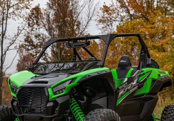 Kawasaki KRX 1000 Dark Tint Half Windshield - Image 3