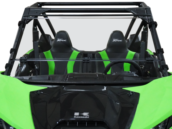 Kawasaki KRX 1000 Hard Coated Folding Windshield - Image 4