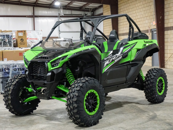 Kawasaki KRX 1000 Hard Coated Folding Windshield - Image 5